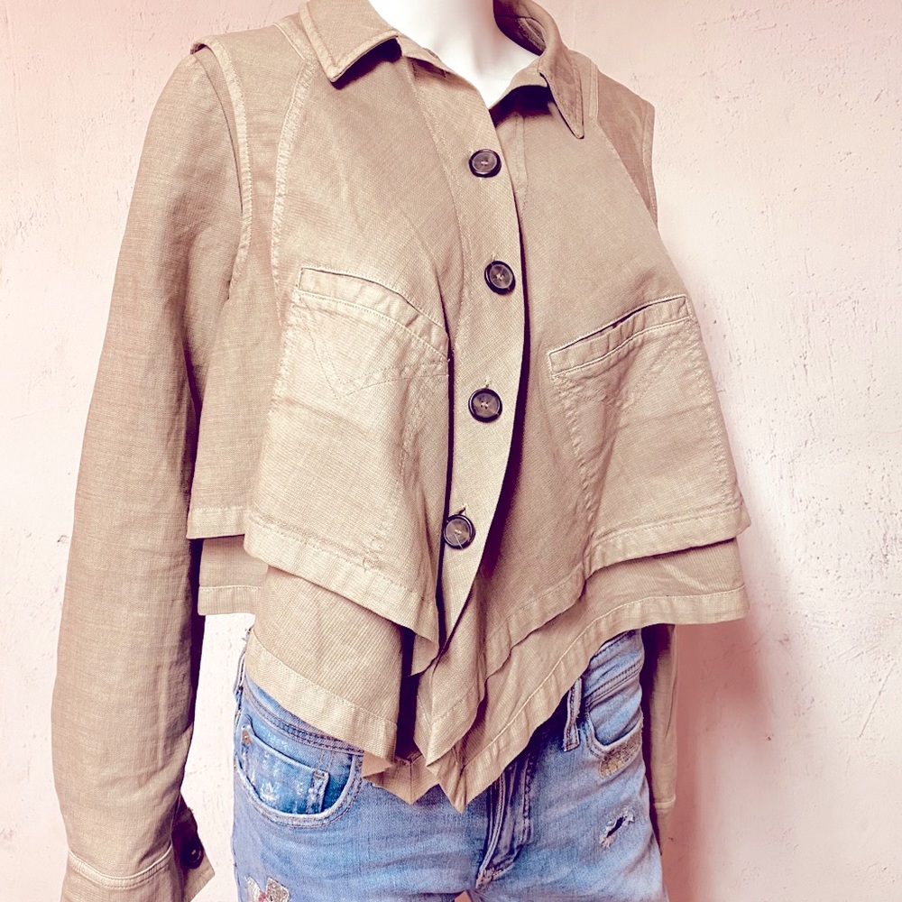 Linen A-line Jacket